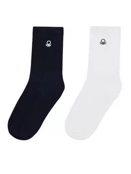 Комплект из 2-х высоких детских носков United Colors Of Benetton, мультиколор