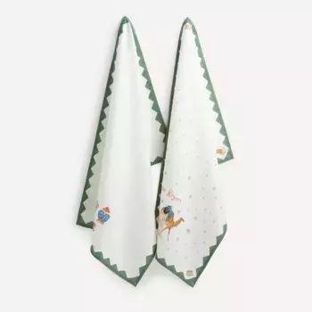 Комплект из 2 хлопчатобумажных салфеток ко Дню Трех Королей El Corte Ingls, разноцветный