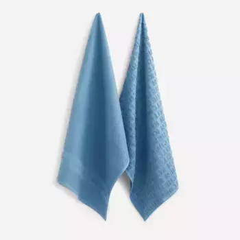 Комплект из 2 хлопковых кухонных полотенец Kichy El Corte Ingls, синий