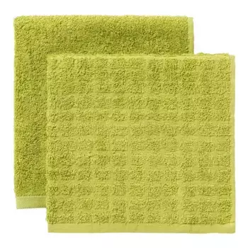 Комплект из 2 хлопковых махровых салфеток Ariel 2 El Corte Ingls, фисташковый