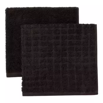 Комплект из 2 хлопковых махровых салфеток Ariel 2 El Corte Ingls, черный