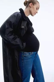 Комплект из 2 хлопковых рубашек Mom H&M, белый