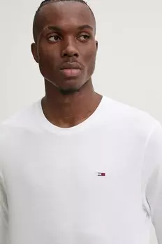 Комплект из 2 хлопковых топов Tommy Jeans с длинными рукавами, белый