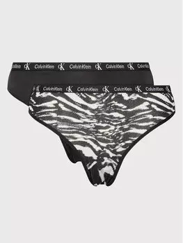 Комплект из 2 классических женских трусов Calvin Klein, черный