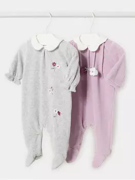 Комплект из 2 комбинезонов стандартной посадки Mayoral, мультиколор