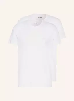 Комплект из 2 комфортных футболок. Boss, белый