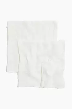 Комплект из 2 комфортных одеял из муслина H&M, белый
