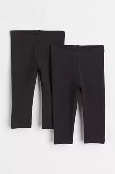 Комплект из 2 леггинсов H&amp;M, черный