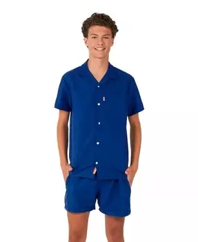 Комплект из 2 летних рубашек и шорт для Big Boys Opposuits, синий