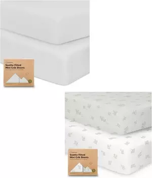 Комплект из 2 мини-простыней для детской кроватки Keababies