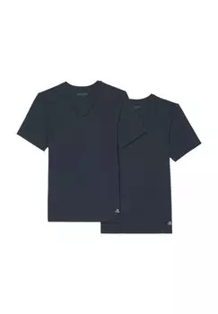 Комплект из 2 мужских футболок Essentials с V-образным вырезом Marc O'Polo, темно-синий