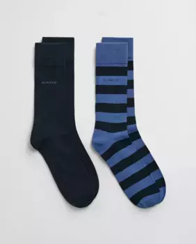 Комплект из 2 мужских носков в стиле фэнтези Gant, цвет Azul ndigo