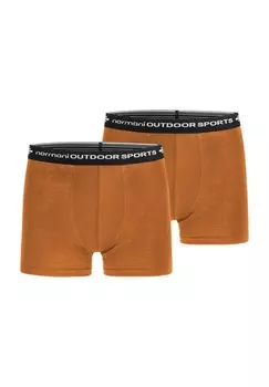 Комплект из 2 мужских трусов-боксеров из мериносовой ткани Normani, цвет Anthrazit/schwarz/grau