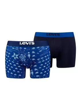 Комплект из 2 мужских трусов с принтом бандана Levi's, индиго