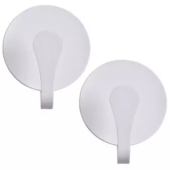 Комплект из 2 настенных светодиодных светильников, белый, теплый белый, высота 18,4 см. etc-shop