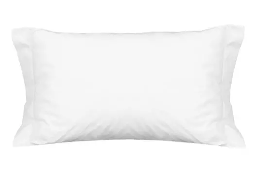 Комплект из 2 наволочек, 100% хлопок, 50х93 см, белый с 2-сторонней окантовкой Zollner