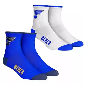 Комплект из 2 носков Youth Rock Em Socks St. Louis Blues Core Team из двух четвертьдлинных носков Unbranded