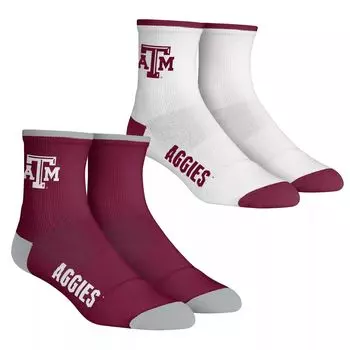Комплект из 2 носков Youth Rock Em Socks Texas A&M Aggies Core Team из 2 четверть длины Unbranded