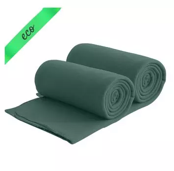 Комплект из 2 одеял из экофлиса из 100% переработанного материала. Размер 130x160 см, вес около 400 г, темно-красный, плотный, с защитой от катышков и цепочкой по краям. wometo