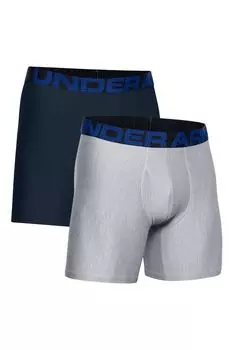 Комплект из 2 пар боксеров Tech 6 дюймов Under Armour, синий