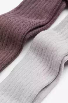 Комплект из 2 пар колготок H&M, фиолетовый
