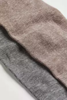 Комплект из 2 пар колготок тонкой вязки H&M, серый