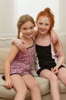 Комплект из 2 пар коротких пижам Next, черный