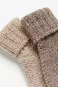 Комплект из 2 пар носков из смесовой шерсти H&M, бежевый