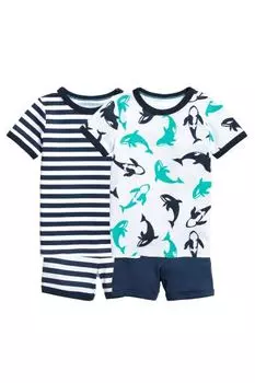 Комплект из 2 пижам из джерси H&M Monster trucks, голубой