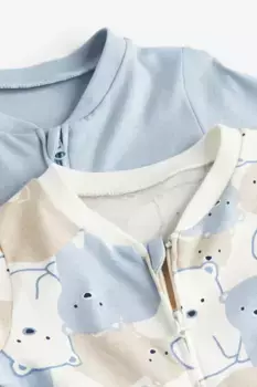 Комплект из 2 пижам на молнии H&M, синий