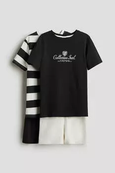 Комплект из 2 пижам с футболкой и шортами H&M, мультиколор