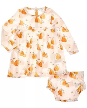 Комплект из 2 платьев и подгузников Angel Dear, розовый