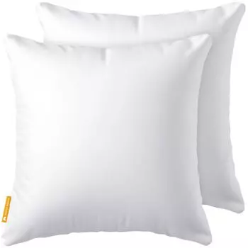 Комплект из 2 подушек (40x40 см) - декоративные подушки для кровати и в качестве декоративных подушек - на молнии - диванные подушки для кушетки и дивана - стирка при температуре до 60° - белый Gentle North GmbH