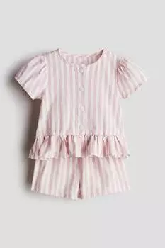 Комплект из 2 предметов: блузка и шорты H&M, мультиколор