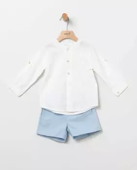 Комплект из 2 предметов для мальчика и цветов Coco Acqua, синий