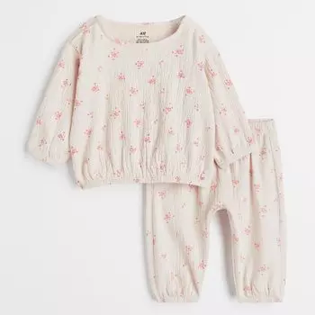Комплект из 2 предметов H&amp;M Cotton Jersey, розовый