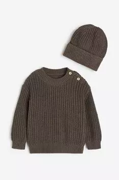 Комплект из 2 предметов хлопкового трикотажа H&M