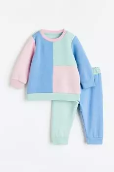 Комплект из 2 предметов из хлопка H&amp;M, синий