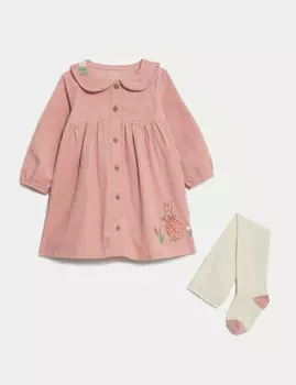 Комплект из 2 предметов из хлопка с кроликом Питером (0–3 года) Marks & Spencer