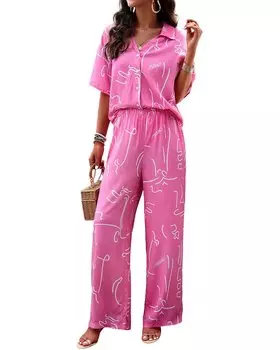 Комплект из 2 предметов: рубашка и брюки Luna Tuccini, розовый