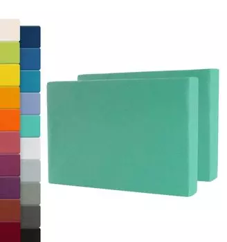 Комплект из 2 простыней MAYA бирюзовый | 180х200 | 200х200см B&D Textiles