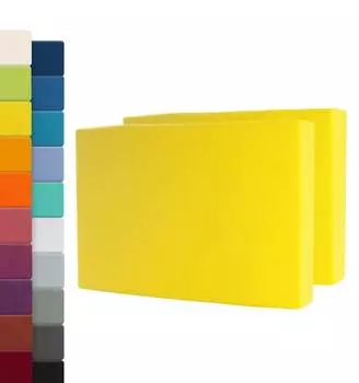 Комплект из 2 простыней MAYA солнечно-желтый | 200х220см B&D Textiles