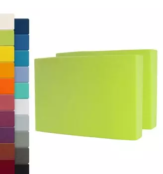 Комплект из 2 простыней MAYA зеленый яблоко | 120х200см B&D Textiles