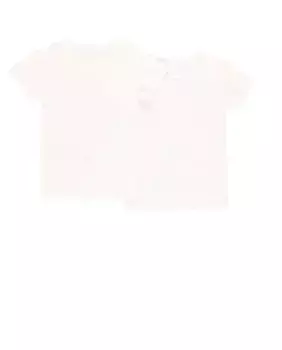 Комплект из 2 распашонок для мальчиков из 100 % хлопка с короткими рукавами Boboli, белый