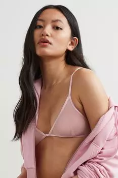 Комплект из 2 сетчатых бюстгальтеров H&amp;M, оранжевый/светло-розовый/белый
