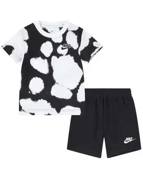 Комплект из 2 шорт и футболки Nike, черный