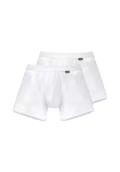 Комплект из 2 шт., шорты/брюки в стиле ретро, аутентичные предметы первой необходимости из хлопка SCHIESSER, белый