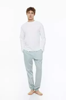 Комплект из 2 штанов для пижамы H&amp;M, бирюзовый