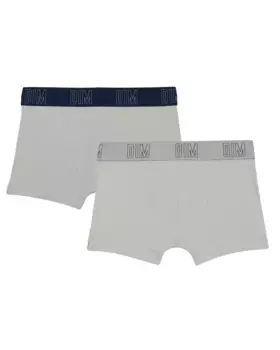 Комплект из 2 спортивных боксеров для мальчика с эластичной резинкой на талии Dim, серый