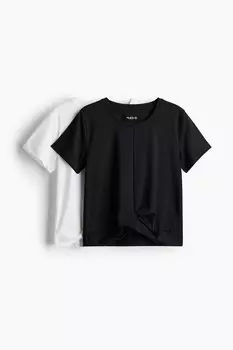 Комплект из 2 спортивных рубашек Drymove H&M, черный